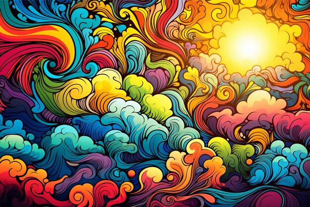 Psychedelic Colorful Design