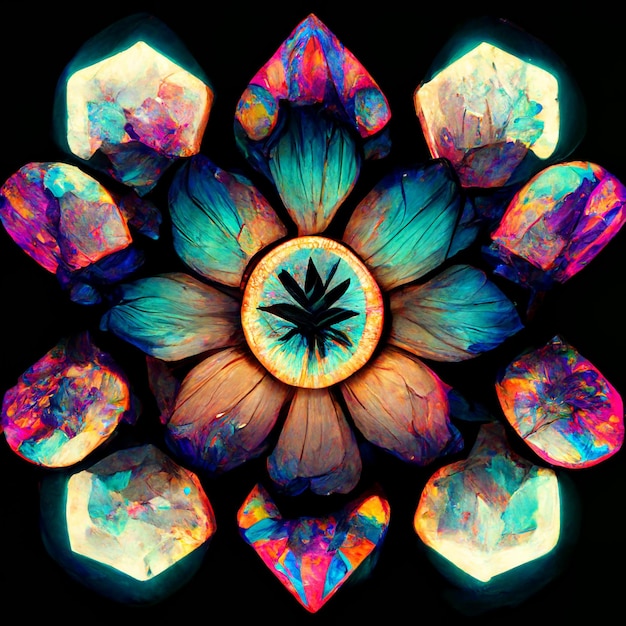 Psychedelic Kaleidoscope Crystal