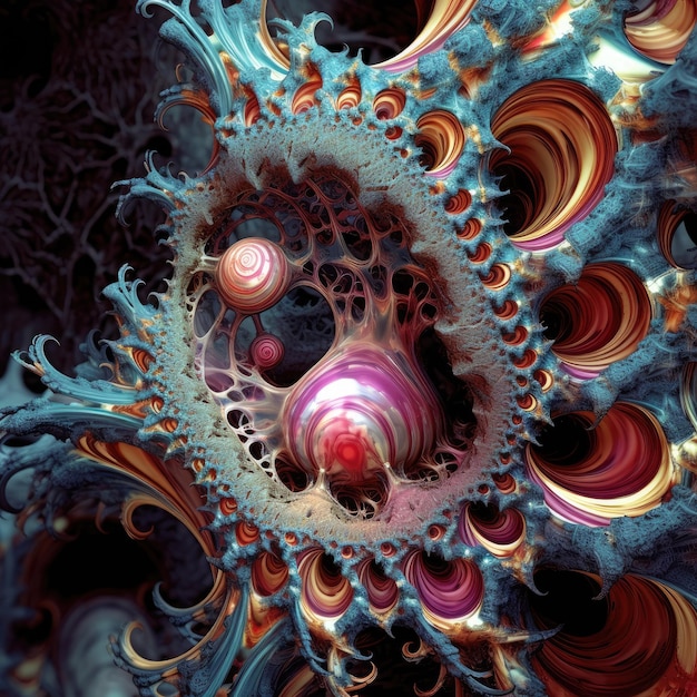 The Psychedelic Metamorphosis Exploring Neurodivergent Realms through Fractals Mandelbulb3D and D