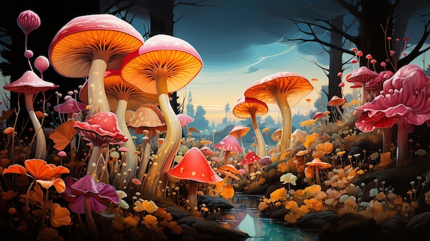 Psychedelic Mushrooms in Art