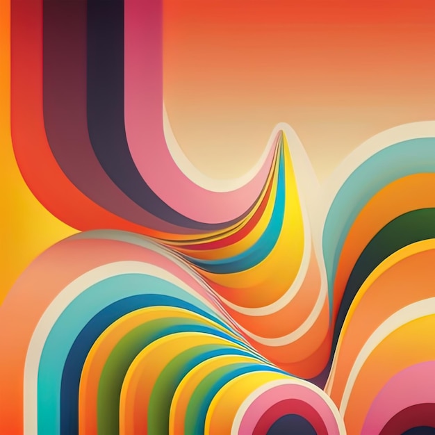 Psychedelic retro hippy spited blur orange yellow background texture