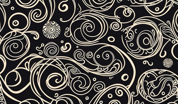 Psychedelic Swirls Ethnic Background