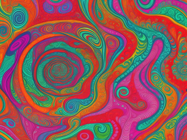 Psychedelische achtergrondbehang