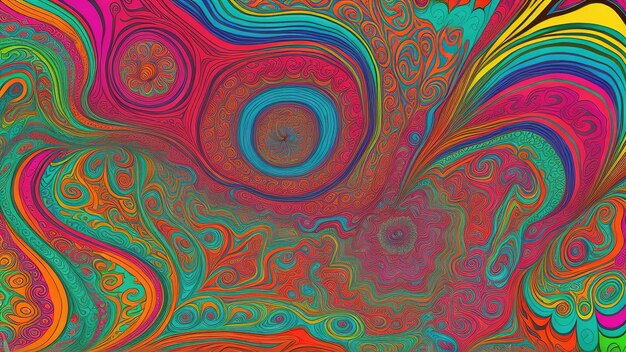 Psychedelische achtergrondbehang