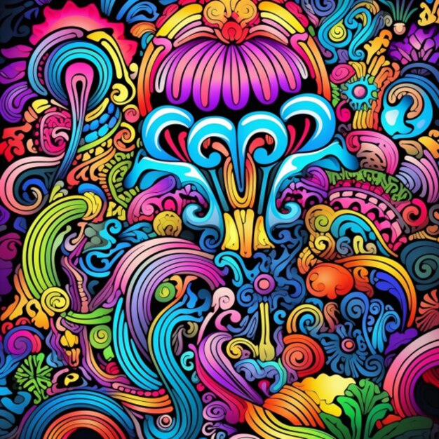 Psychedelische kleuren