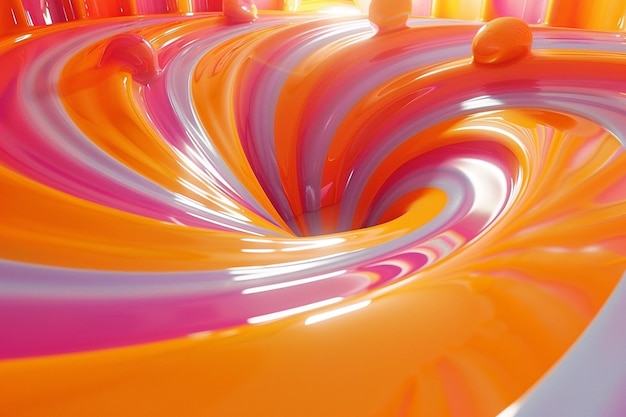 Foto psychedelische werveling van kleuren in een levendige abstracte