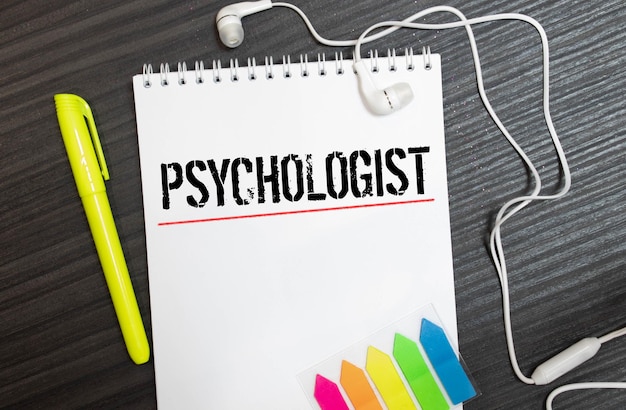 psychologist appointment paper cuts tooth shape write the word