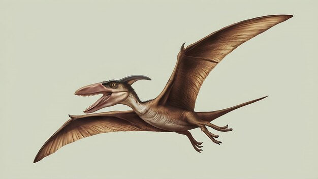 Photo pteranodon pterodactyl dinosaur on white background