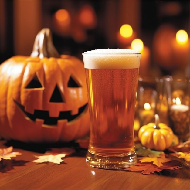 Foto pub biertuin groen gras glimlach halloween bash organiseer een griezelig halloween-feest