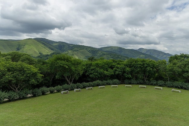 Public park where the Penitent Christ of the town of La Caldera in the province of Salta is located