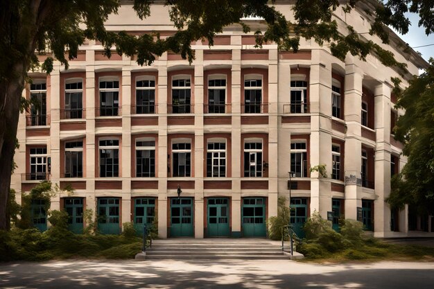 Photo public school building