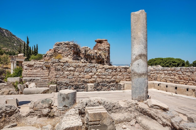 Servizi igienici pubblici dell'antica efeso selcuk nella provincia di izmir in turchia