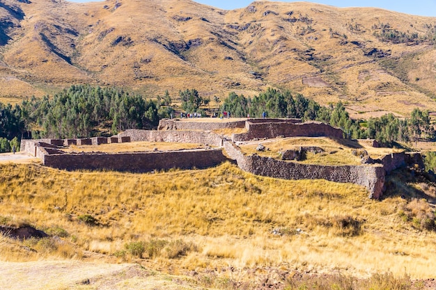 Puca Pucara Ancient Inca fortress Cuzco Peru South America