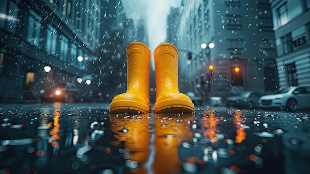 Puddle rain boot