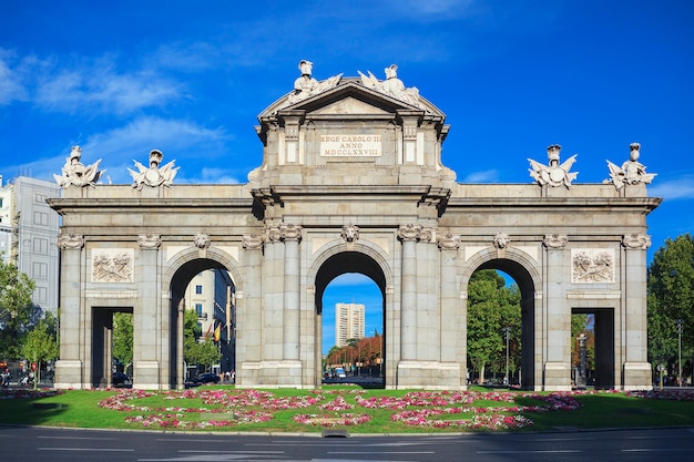 The Puerta de Alcala at Independence Square  Madrid Spain