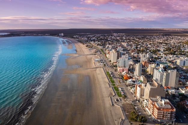 Puerto Madryn City entrance portal to the Peninsula Valdes natural reserve World Heritage Site