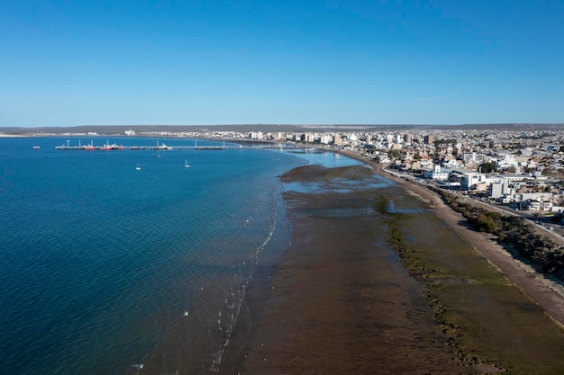 Puerto Madryn Stad toegangspoort tot het natuurreservaat van het schiereiland Valdes Werelderfgoed Patagonië Argentinië