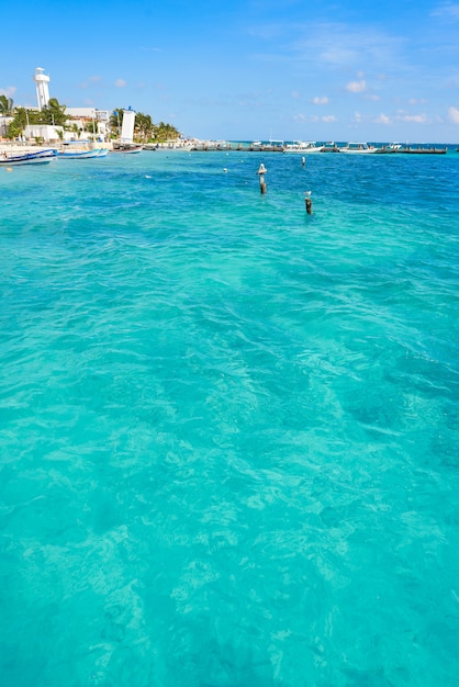 Puerto Morelos beach in Riviera Maya