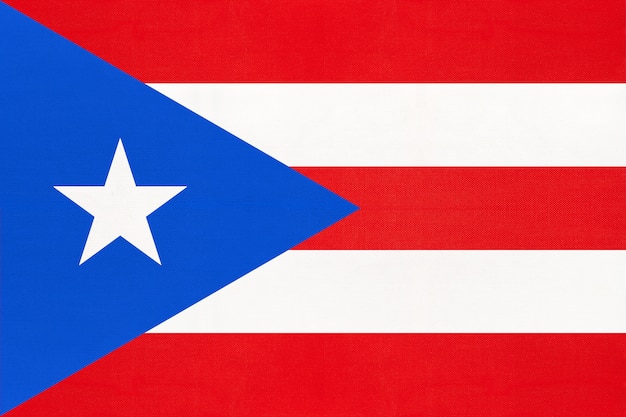 Photo puerto rico national fabric flag