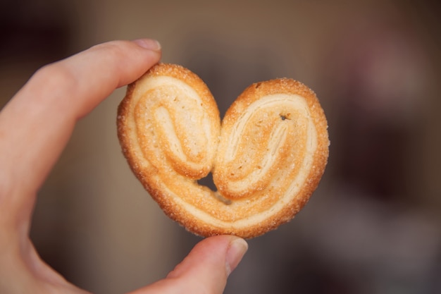 Foto biscotti di pasta sfoglia