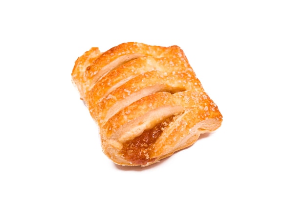 Puff pastry isolated on a white background