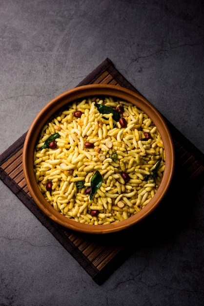 Puffed Rice Chivda is a savory and spicy bhel item made using murmura or murpure, Indian Food