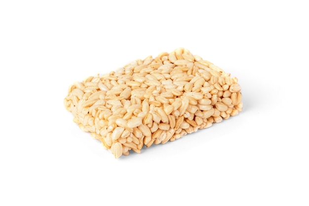 Puffed rice isolated on white