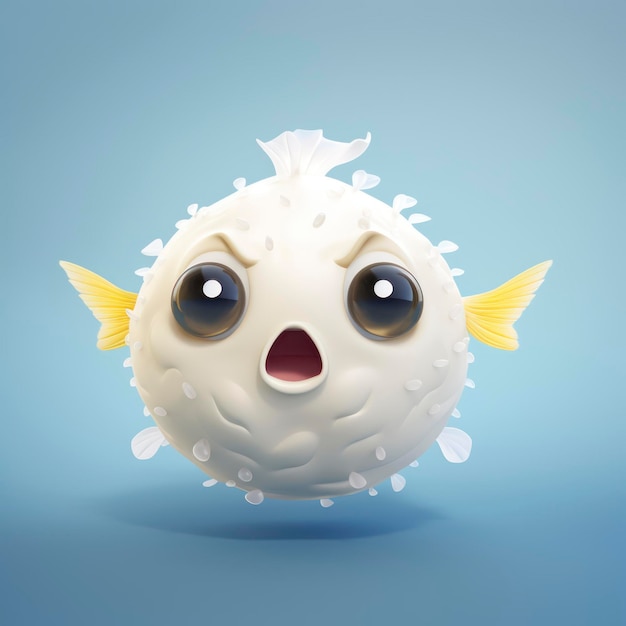 Premium AI Image | puffer fish emoji