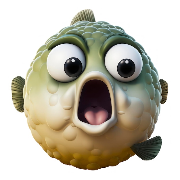 Premium AI Image | puffer fish emoji