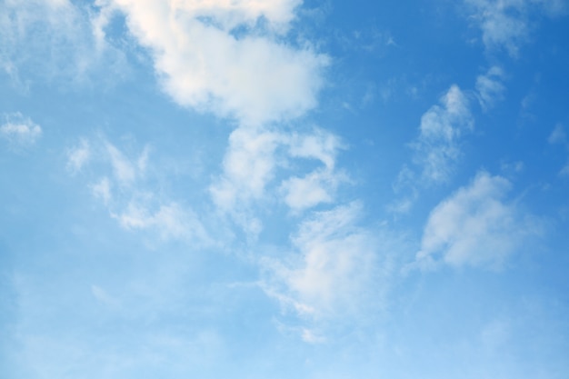 Puffy Cloud on the blue sky background.