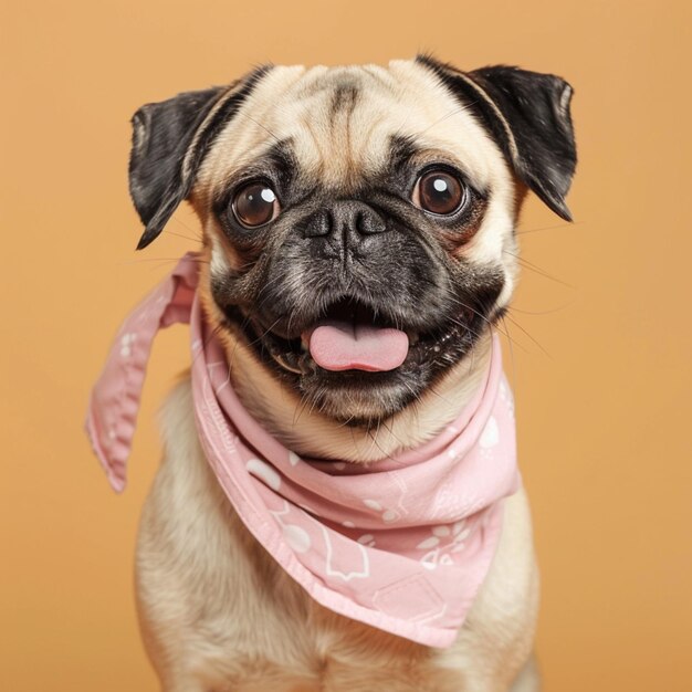 PUG BREED DOG dynamic pose