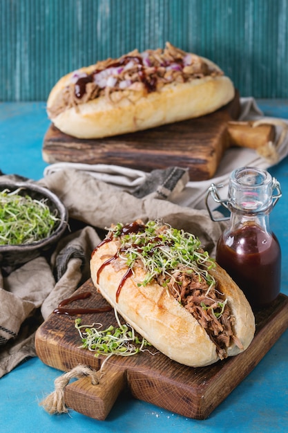 Pulled pork sandwiches