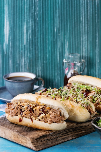 Pulled pork sandwiches