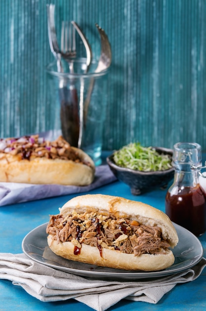 Pulled pork sandwiches