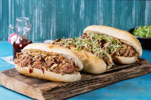 Pulled pork sandwiches