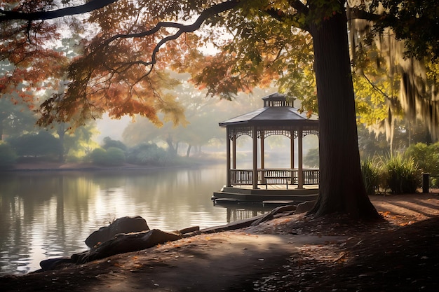 プーレン公園の静けさの写真撮影