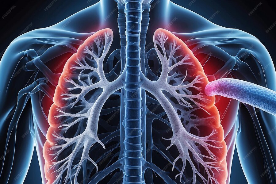 Premium Photo Pulmonary lung medical function test measure diagnostic
