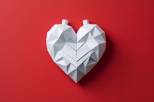 Pulsating Paper Craft Heart A Heartbeat Within Generative AI