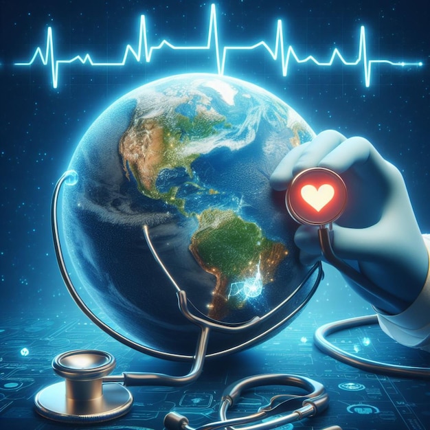 地球の脈 世界保健の日にグローバルな健康と持続可能性を祝う
