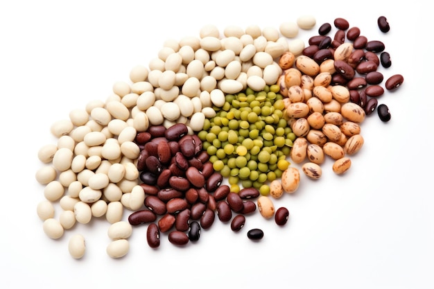 Pulses group white isolated background