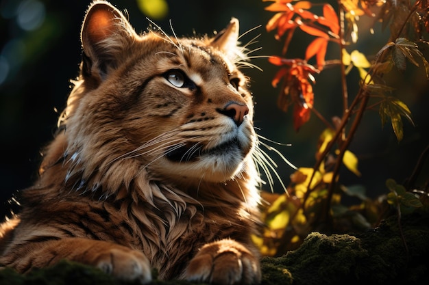 Puma Golden покоится в пышных джунглях, порождающих ИА