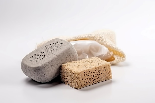 Pumice stone soap Cleaning and exfoliant teeth pumice bar Generate ai