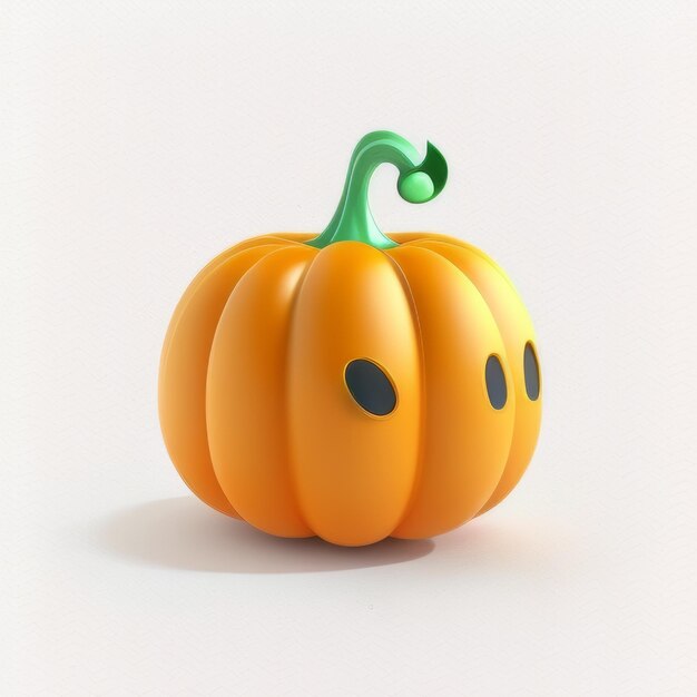 Photo a pumpkin 3d icon