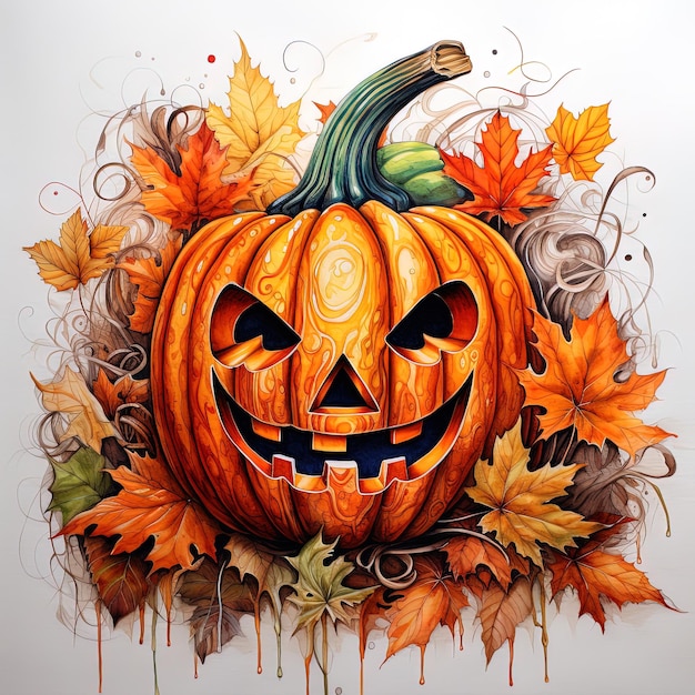 Pumpkin autumn season design