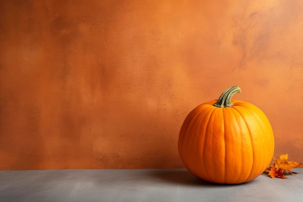 pumpkin background and copy space