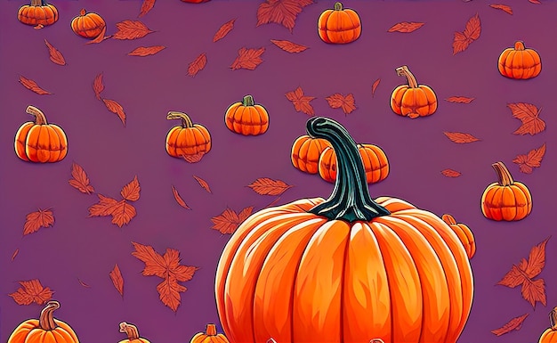 Photo pumpkin background halloween