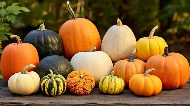 pumpkin background HD 8K wallpaper Stock Photographic Image