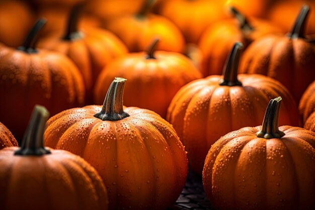 Pumpkin backgrounds pumpkin closeup with blur background