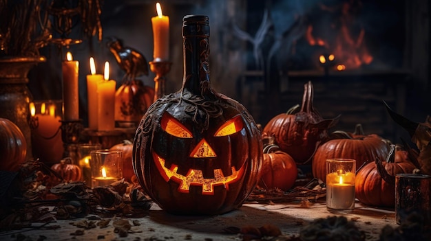 pumpkin bottles' tale a quirky halloween toast in wine