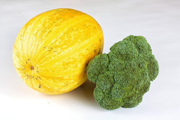 Pumpkin and broccoli